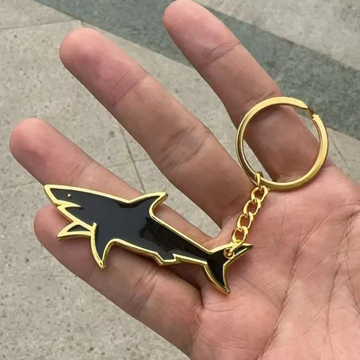 Stylish Metal Key Ring Accessories Car Luggage Zipper Bag Charms Paul and Shark Keychain