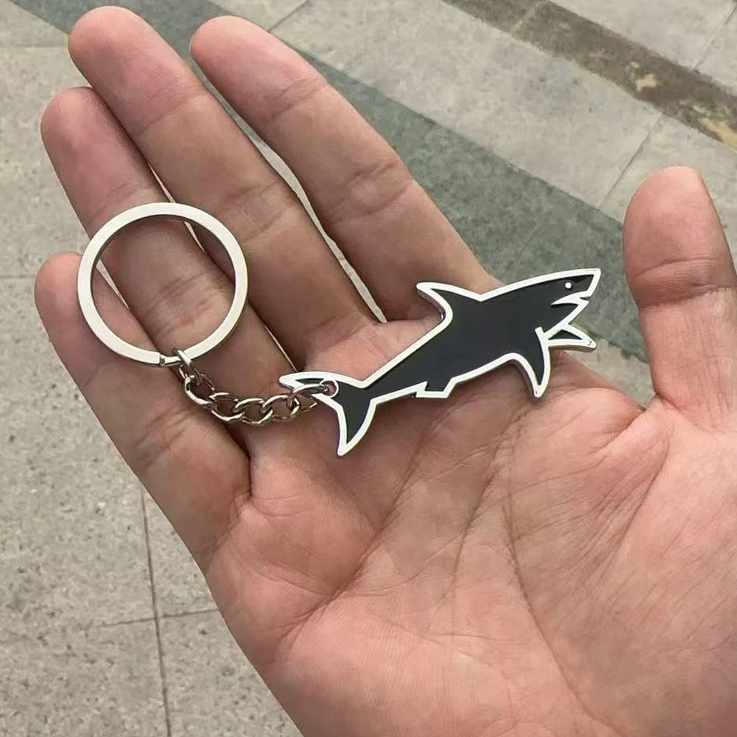 Stylish Metal Key Ring Accessories Car Luggage Zipper Bag Charms Paul and Shark Keychain