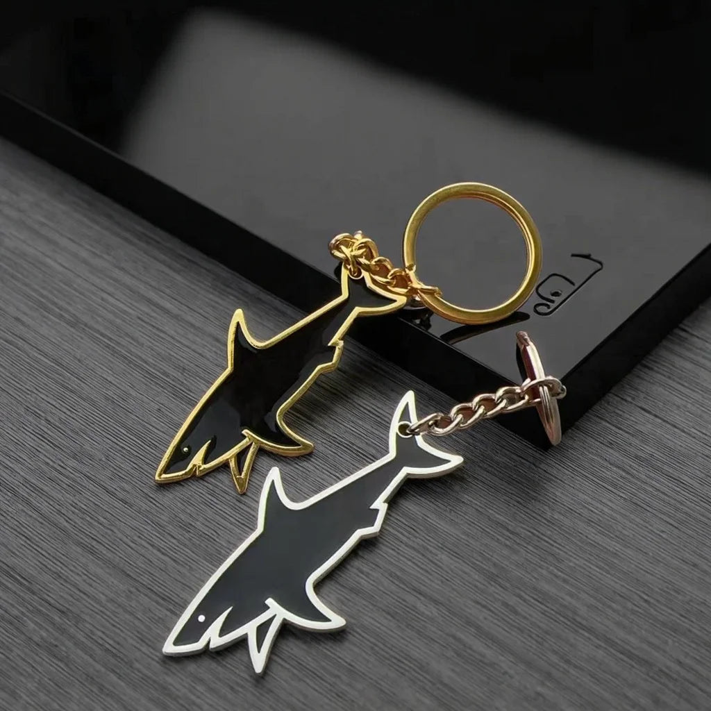 Stylish Metal Key Ring Accessories Car Luggage Zipper Bag Charms Paul and Shark Keychain